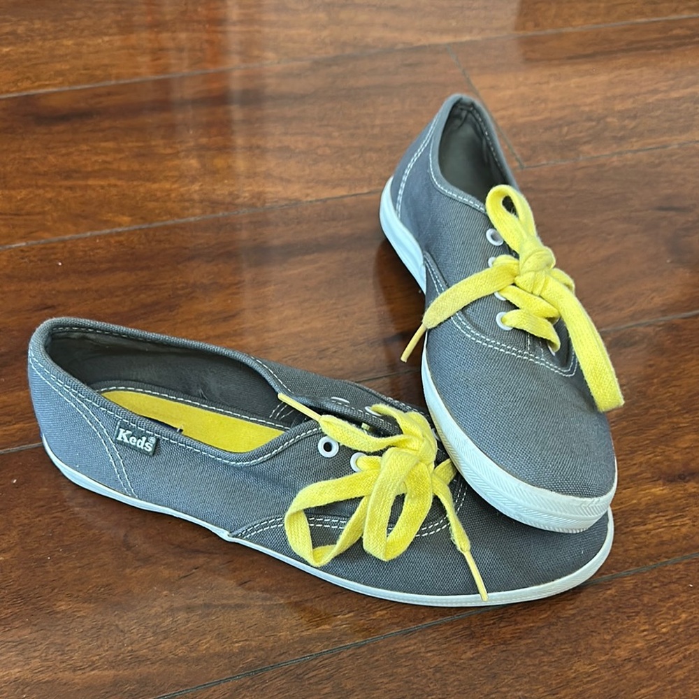 Keds Gray and Yellow Sneakers